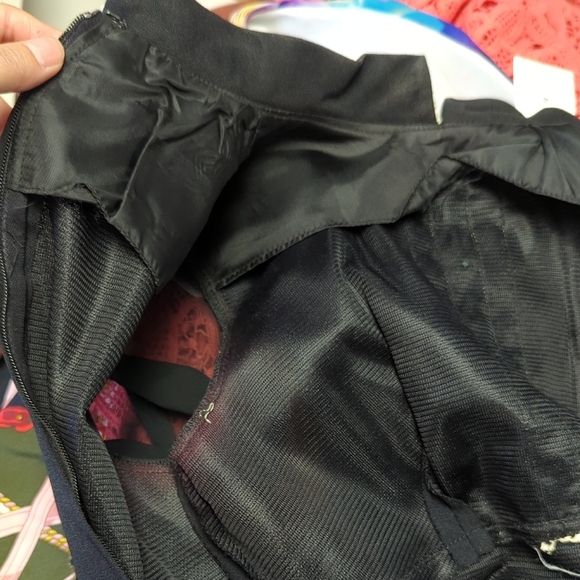 01519 Vintage Women's Embroidered Bow Dress Black Cream Size 7/8 coquette girl - Picture 12 of 13